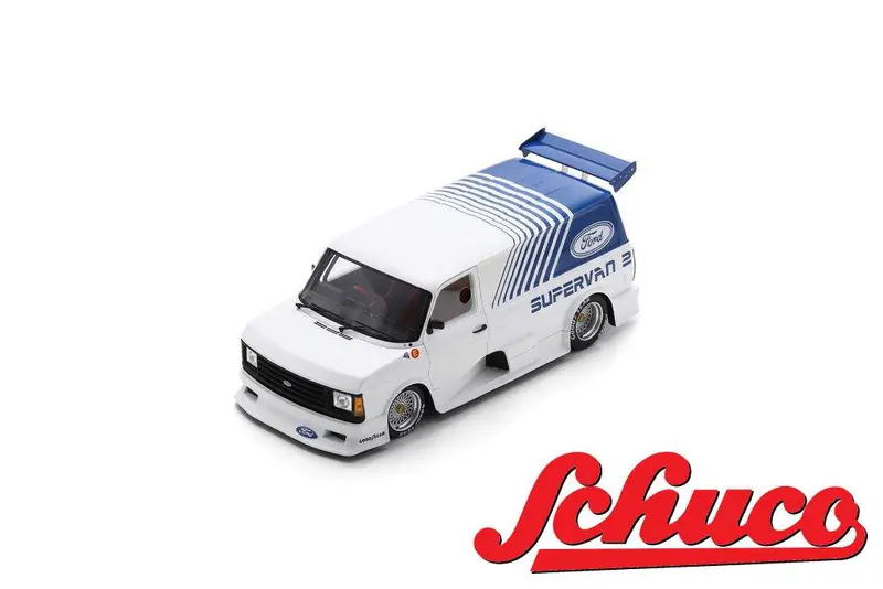 (Pre-Order) 1:18 Ford Transit Supervan 2 (1984) -- Schuco 1