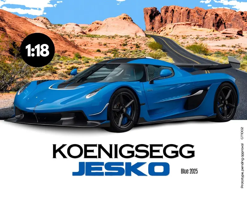 (Pre-Order) 1:18 Koenigsegg Jesko -- Blue -- Gt Spirit 1