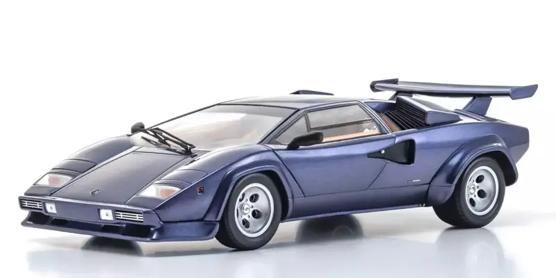 (Pre-Order) 1:18 Lamborghini Countach Lp5000 Quattrovalvole -- Dark Blue -- Kyosho 1