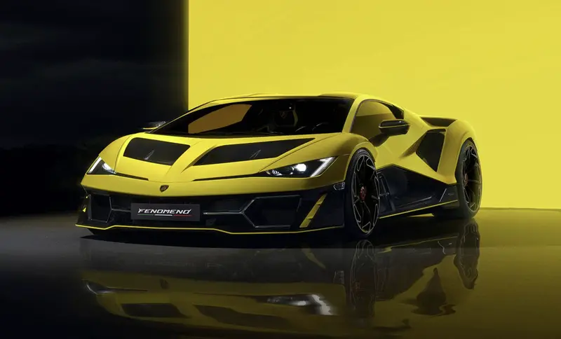 (Pre-Order) 1:18 Lamborghini Fenomeno 2025 -- Giallo Crius (Yellow) -- Bburago 1