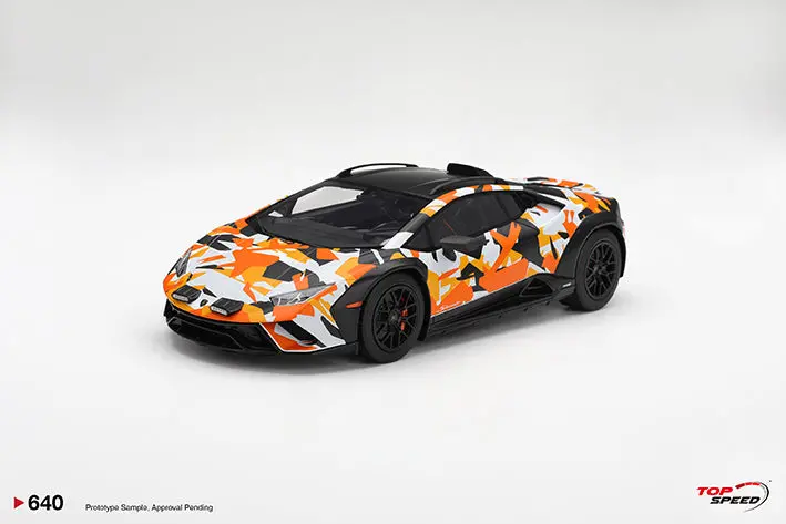 (Pre-Order) 1:18 Lamborghini Huracan Sterrato -- “Terra” Orange Camo -- Topspeed Model 1