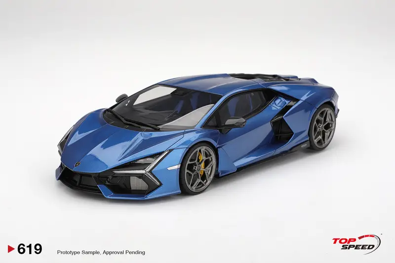 (Pre-Order) 1:18 Lamborghini Revuelto -- Blu Eleos (Blue) -- Topspeed Model 1