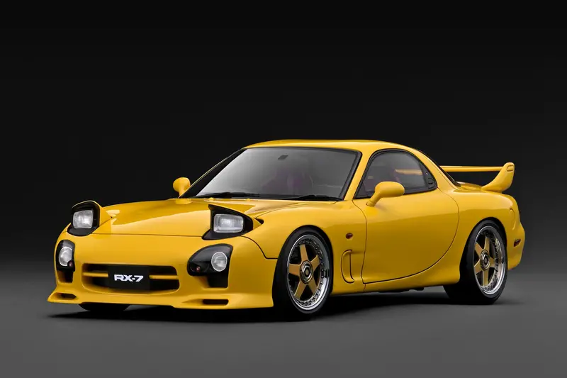 (Pre-Order) 1:18 Mazda Rx-7 Mazdaspeed A-Spec (Fd3s) -- Yellow -- Ignition Model Ig3946 1