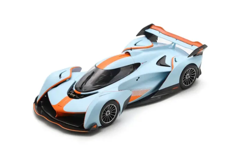 (Pre-Order) 1:18 Mclaren Solus Gt 2025 -- Light Blue/Orange -- Spark 1