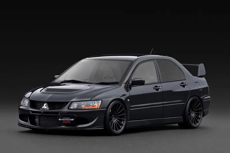 (Pre-Order) 1:18 Mitsubishi Lancer Evolution ⅷ Mr (Ct9a) -- Gun Metallic -- Ignition Model Ig3832 2