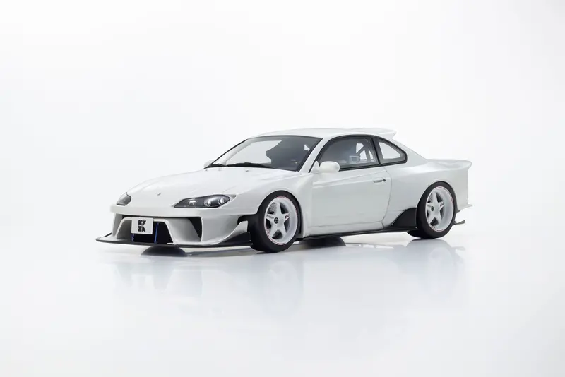 (Pre-Order) 1:18 Nissan Silvia S15 Khyzyl Saleem -- White -- Kyosho: Samurai 2