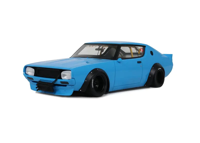 (Pre-Order) 1:18 Nissan Skyline 2000 Gt-R (Kpgc110) Lb-Works -- Light Blue -- Ottomobile 1