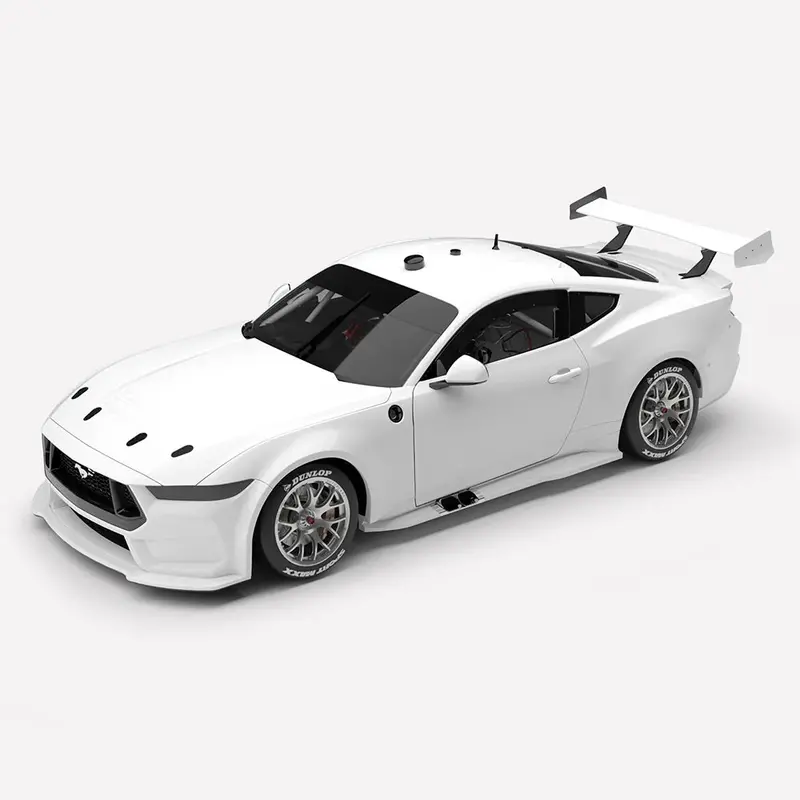 (Pre-Order) 1:18 Plain Body - White -- Ford Mustang Gt Gen3 Supercar -- Authentic Collectables 1