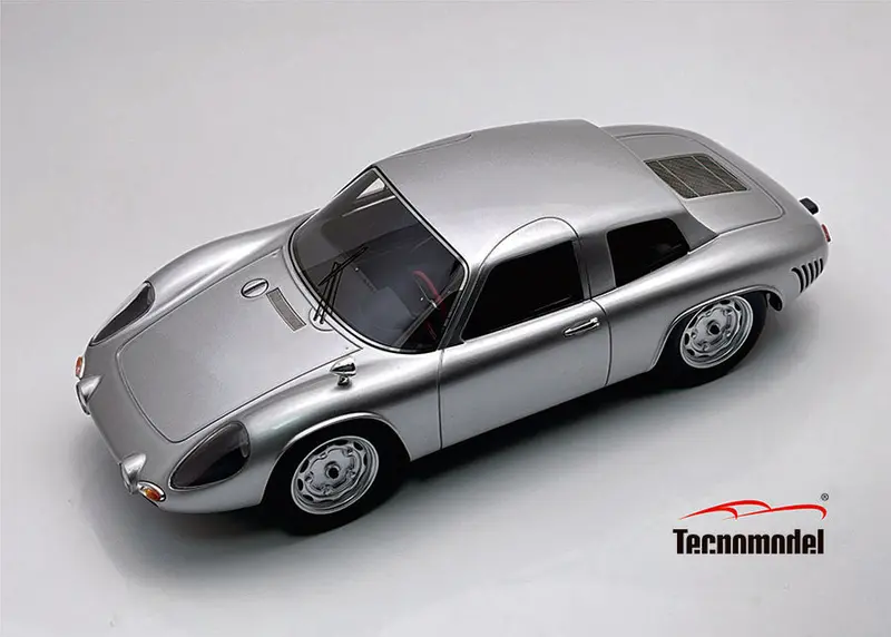 (Pre-Order) 1:18 Porsche 356B Carrera 2000 Gs Gt 1963 -- Silver -- Tecnomodel 1
