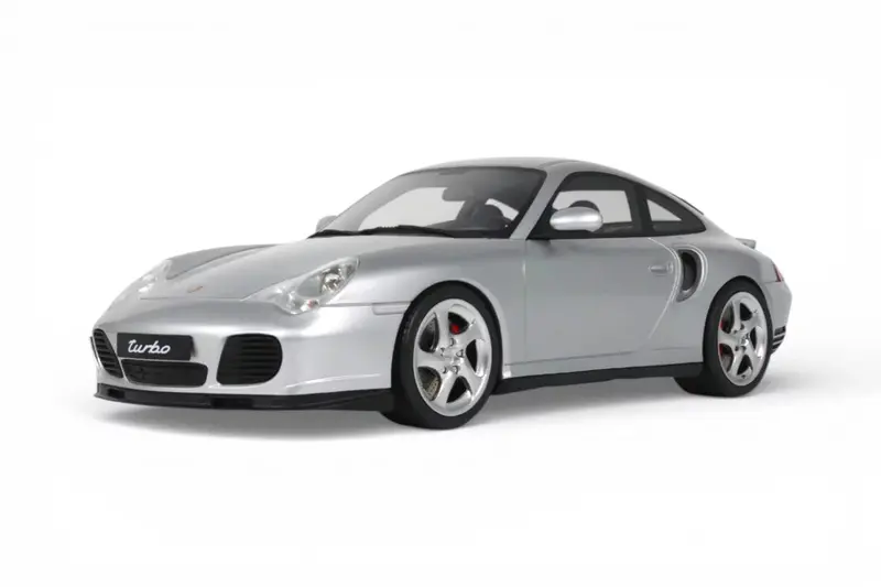 (Pre-Order) 1:18 Porsche 911 Turbo (996.2) -- Polar Grey -- Gt Spirit 1