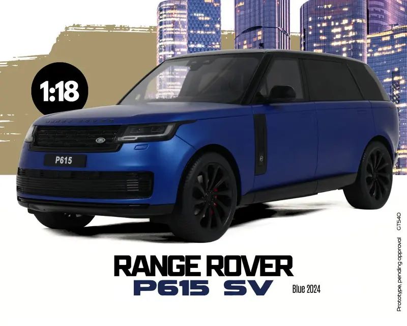(Pre-Order) 1:18 Range Rover P615 Sv 2024 -- Blue -- Gt Spirit 1