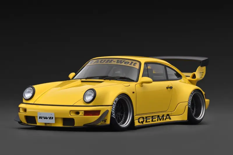 (Pre-Order) 1:18 Rwb 964 (Porsche 911) -- "Qeema" Yellow -- Ignition Model Ig3949 1