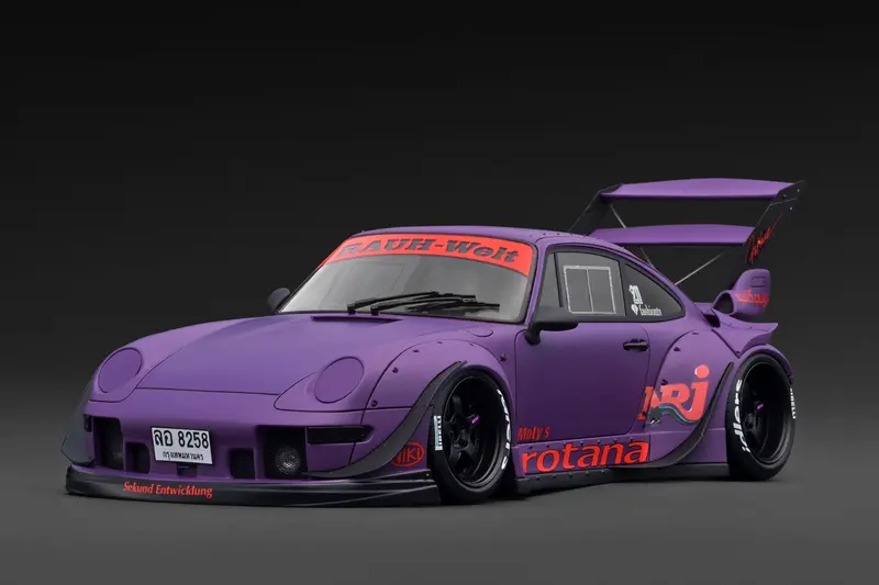 (Pre-Order) 1:18 Rwb 993 (Porsche 911) -- "Rotana" Matte Purple -- Ignition Model Ig4035 1