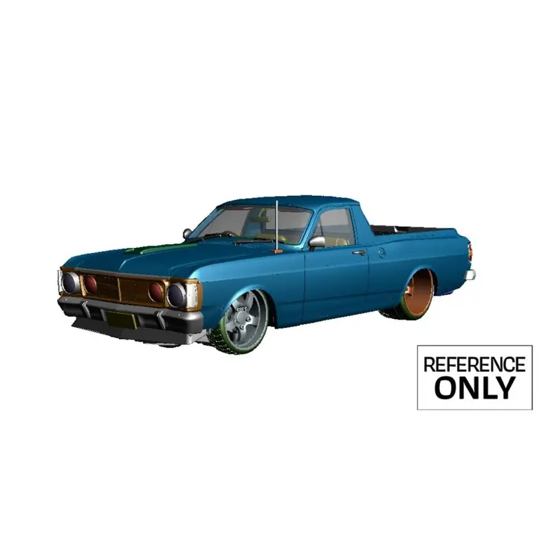 (Pre-Order) 1:24 Ford Xw Falcon Ute Custom -- Yellow -- Dda Collectibles 1