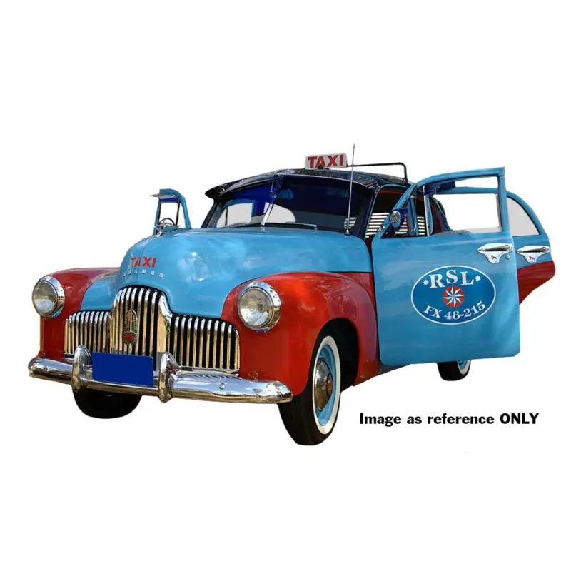 (Pre-Order) 1:24 Holden Fx (48-215) Sedan -- Rsl Taxi -- Dda Collectibles 1
