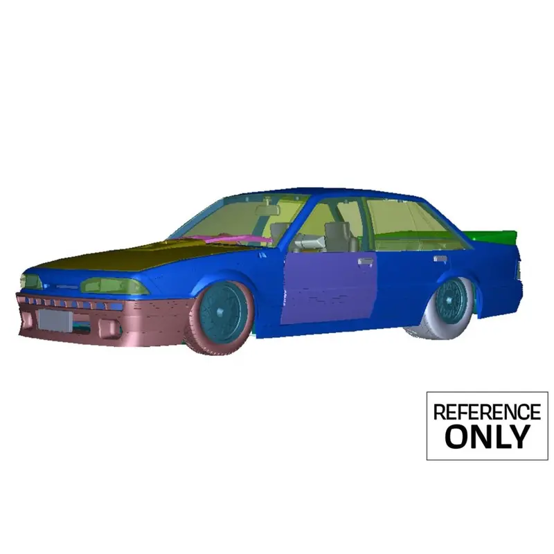 (Pre-Order) 1:24 Holden Vl Commodore Custom -- Brite Orange -- Dda Collectibles 1