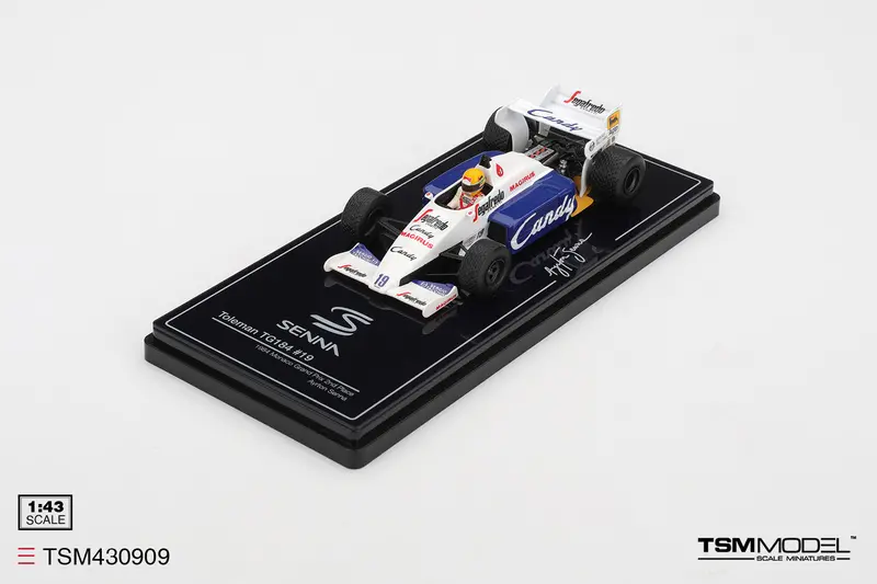 (Pre-Order) 1:43 1984 Ayrton Senna -- Monaco Gp -- #19 Toleman Tg184 -- Tsm-Model 1