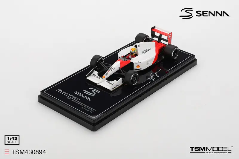 (Pre-Order) 1:43 1991 Ayrton Senna -- Japanese Gp 2Nd Place -- #1 Mclaren Mp4/6 -- Tsm-Model 1