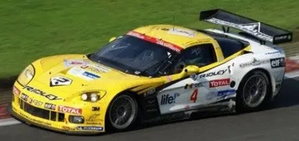 (Pre-Order) 1:43 2009 Spa 24H Winner -- #4 Chevrolet Corvette C6.R -- Spark 1