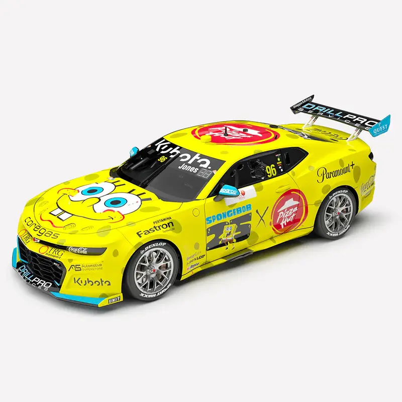 (Pre-Order) 1:43 2023 Macauley Jones -- Spongebob Squarepants -- #96 Chevrolet Camaro Zl1 -- Authentic Collectables 1
