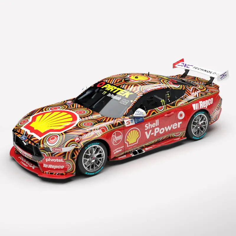 (Pre-Order) 1:43 2024 Anton De Pasquale -- Indigenous Livery -- #11 Ford Mustang Gt -- Authentic Collectables 1