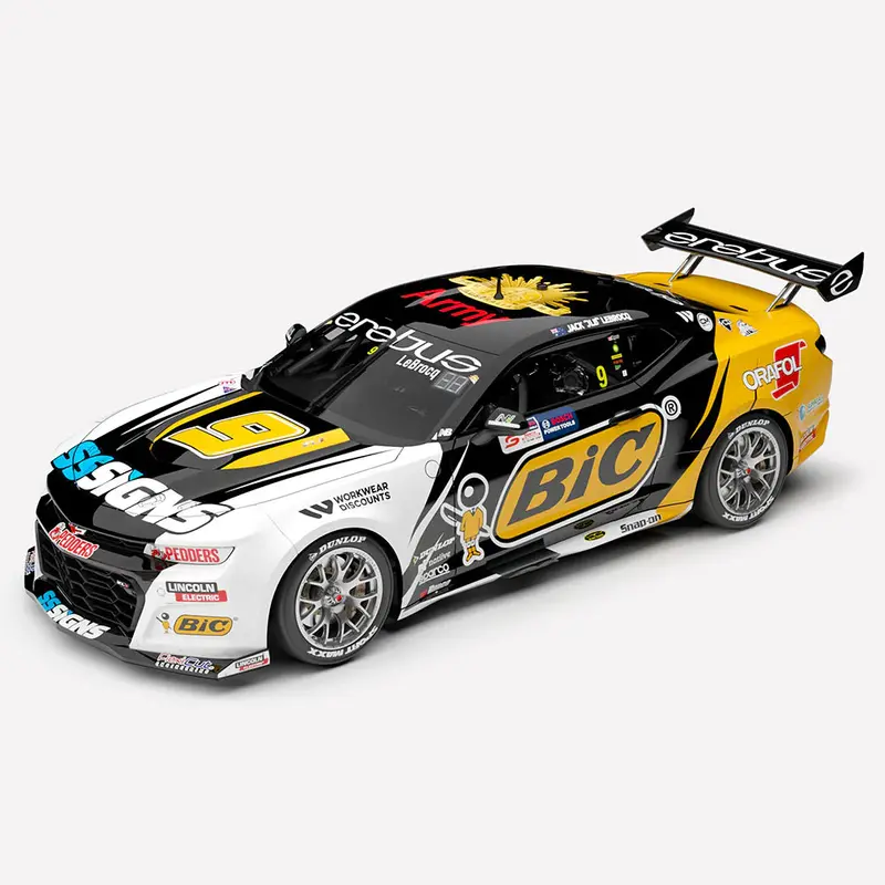 (Pre-Order) 1:43 2024 Jack Le Brocq -- #9 Chevrolet Camaro Zl1 -- Authentic Collectables 1