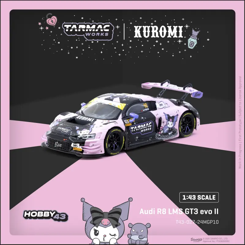 (Pre-Order) 1:43 2024 Macau Gt Cup - Adderly Fong -- #10 Audi R8 Lms Gt3 -- Tarmac Works 1