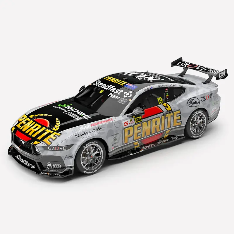 (Pre-Order) 1:43 2024 Matthew Payne -- Nz Taupo Livery -- #19 Ford Mustang Gt -- Authentic Collectables 1