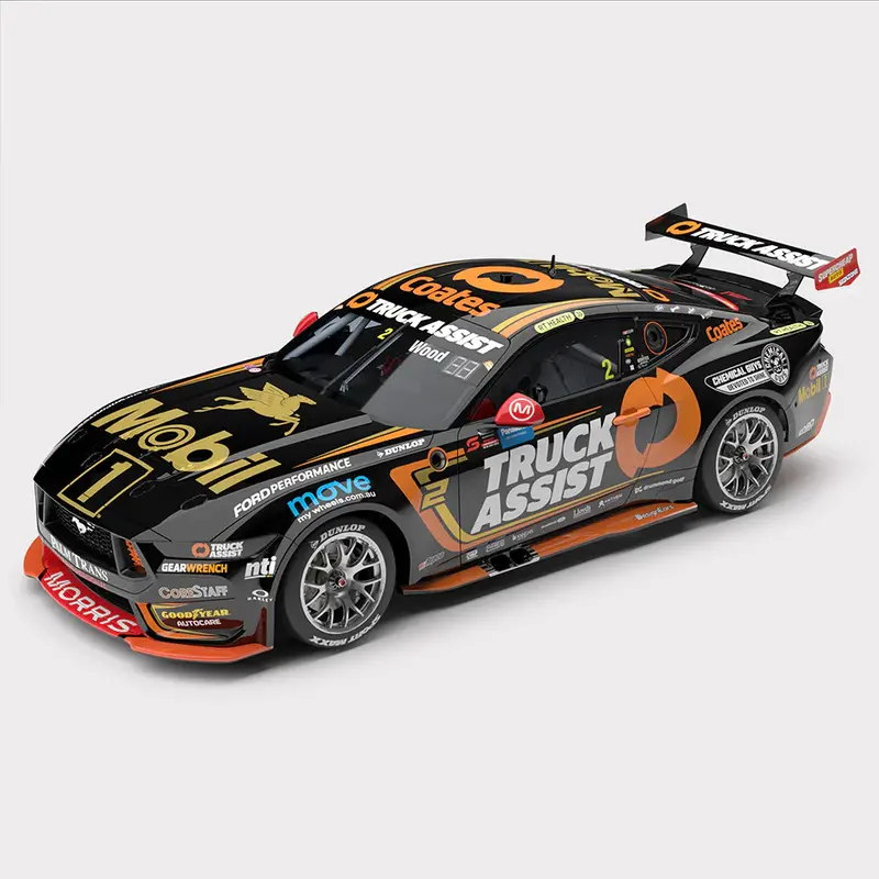 (Pre-Order) 1:43 2024 Ryan Wood -- Mobil 1 50Th Anniversary -- #2 Ford Mustang Gt -- Authentic Collectables 1