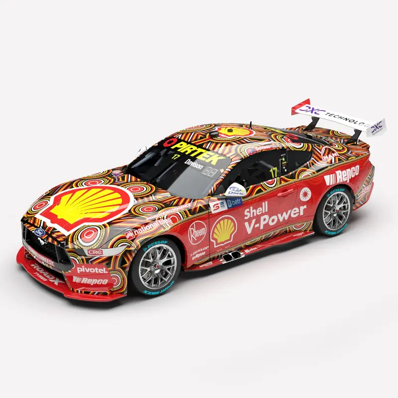 (Pre-Order) 1:43 2024 Will Davison -- Indigenous Livery -- #17 Ford Mustang Gt -- Authentic Collectables 1