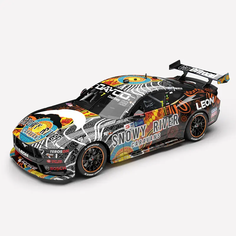 (Pre-Order) 1:43 2025 James Courtney -- Indigenous Livery -- #7 Ford Mustang Gt -- Authentic Collectables 1