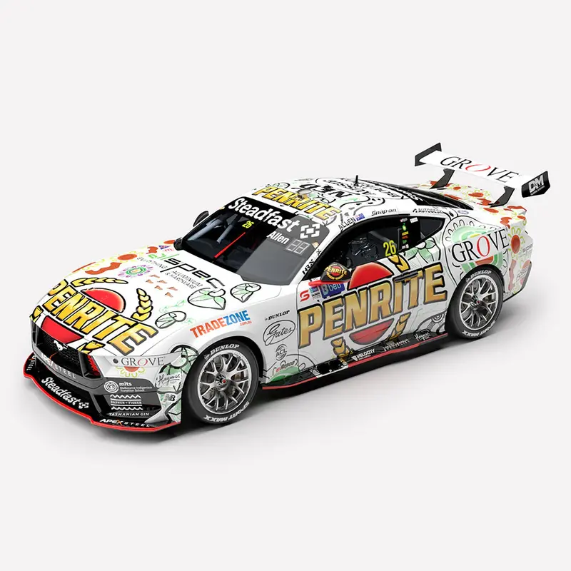 (Pre-Order) 1:43 2025 Kai Allen -- Indigenous Livery -- #26 Ford Mustang Gt -- Authentic Collectables 1