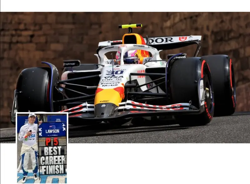 (Pre-Order) 1:43 2025 Liam Lawson -- Azerbaijan Gp -- #30 Racing Bulls Vcarb-02 -- Spark F1 1