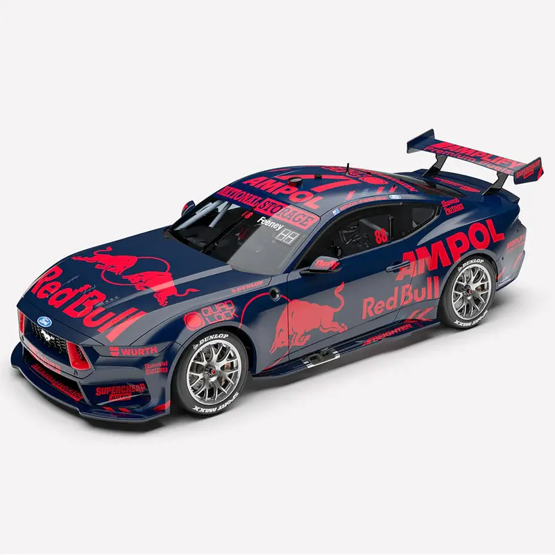 (Pre-Order) 1:43 2026 Test Livery - #88 Red Bull Ford Mustang Gt -- Authentic Collectables 1