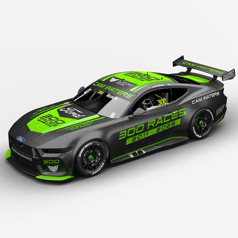 (Pre-Order) 1:43 Cam Waters 300 Races Special Edition -- #300 Ford Mustang Gt -- Authentic Collectables 1