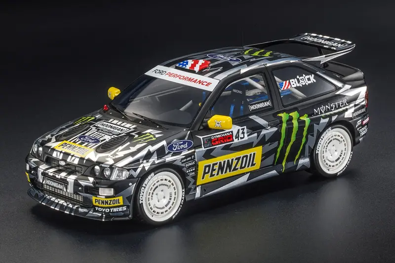(Pre-Order) 1:43 Ken Block Ford Escort -- Gymkhana Ten -- Top Marques 1
