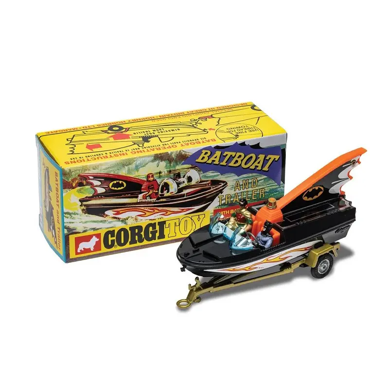 (Pre-Order) 1:45 Bat Boat W/Batman & Robin -- Classic Tv Series -- Corgi Rt10701 1