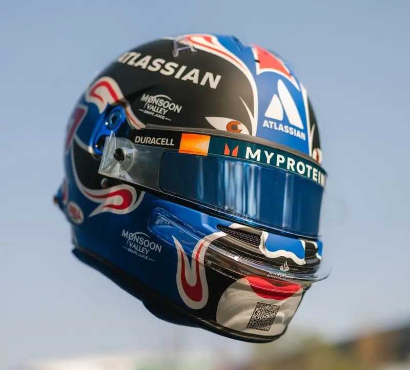 (Pre-Order) 1:5 Helmet -- Alex Albon - 2025 China Gp -- Williams -- Spark F1 1