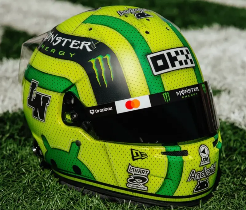 (Pre-Order) 1:5 Helmet -- Lando Norris - 2025 Usa Gp -- Mclaren -- Spark F1 1