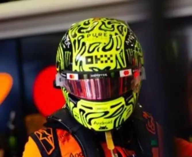 (Pre-Order) 1:5 Helmet -- Lando Norris - 2026 Season -- Mclaren -- Spark F1 1