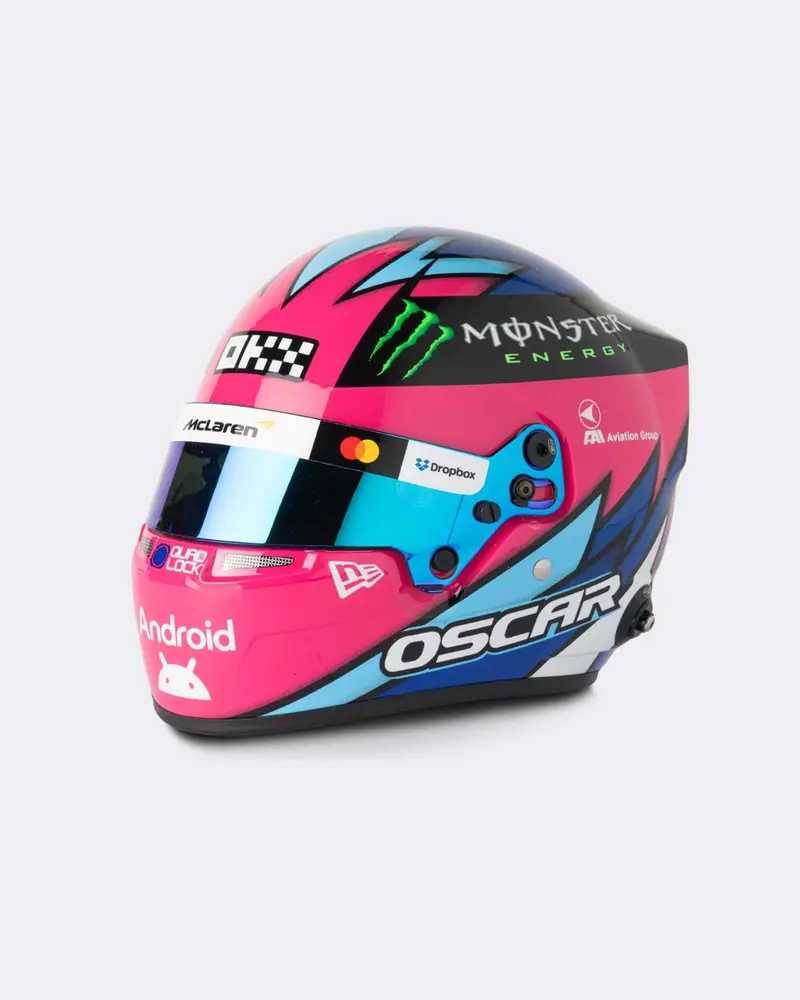 (Pre-Order) 1:5 Helmet -- Oscar Piastri - 2025 Las Vegas Gp -- Mclaren -- Spark F1 1