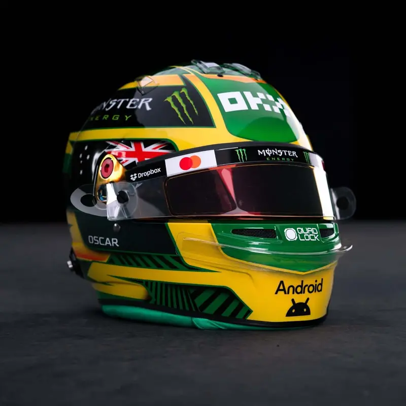 (Pre-Order) 1:5 Helmet -- Oscar Piastri - 2026 Australian Gp -- Mclaren -- Spark F1 1