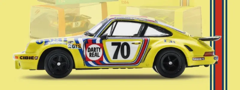 (Pre-Order) 1:64 1974 Le Mans 24H -- #70 Porsche 911 Carrera Rsr -- Spark 1