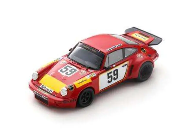 (Pre-Order) 1:64 1975 Le Mans 24H -- #59 Porsche 911 Carrera Rsr -- Spark 1