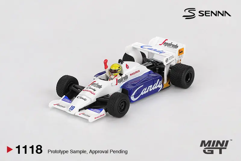 (Pre-Order) 1:64 1984 Ayrton Senna -- Monaco Gp -- #19 Toleman Tg184 -- Mini Gt Mgt01118 1