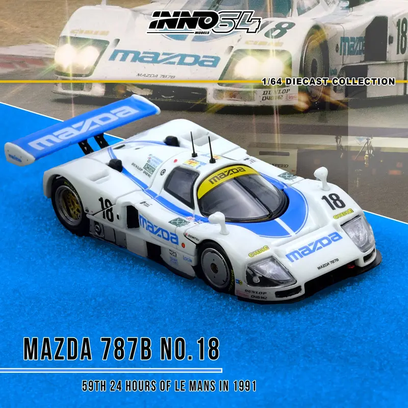 (Pre-Order) 1:64 1991 Le Mans 24H -- #18 Mazda 787B -- Inno64 1