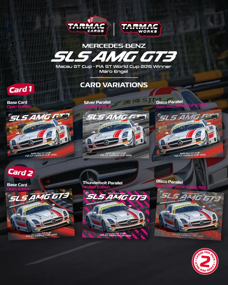 (Pre-Order) 1:64 2015 Fia Gt World Cup Winner -- Mercedes-Benz Sls Amg Gt3 -- Tarmac Works 2