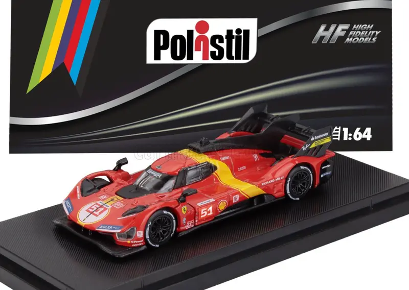 (Pre-Order) 1:64 2023 Lemans 24H Winner -- #51 Ferrari 499P -- Polistil 1