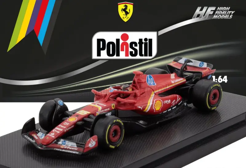(Pre-Order) 1:64 2024 Carlos Sainz -- #55 Ferrari Sf-24 -- Polistil 1