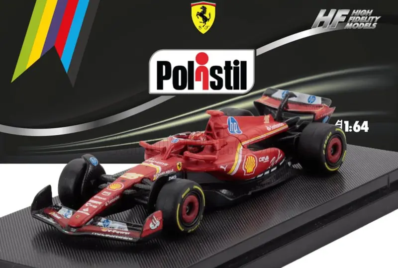 (Pre-Order) 1:64 2024 Charles Leclerc -- #16 Ferrari Sf-24 -- Polistil 1